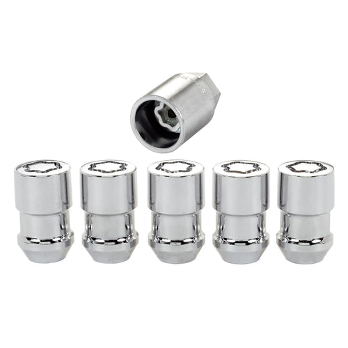 Chrome Cone Seat McGard 24532 Wheel Locks (7/16" - 20 Thread Size), 5 Locks / 1 Key