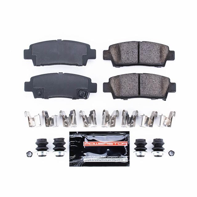 Power Stop Z23-672 Z23 Evolution Sport Carbon Fiber Infused Ceramic Brake Pads Rear with Hardware For Toyota Avalon 1995-1999 [Vehicle Specific]