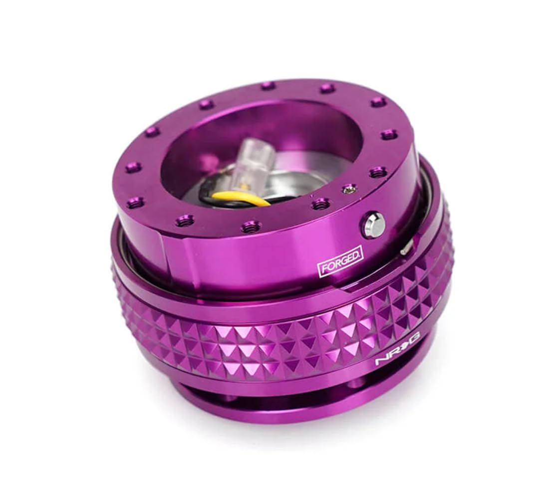 NRG Innovations Gen 2.1 NRG-SRK-210PP-PP Quick Release Steering Wheel Adapter, Purple Body/Purple Pyramid Ring