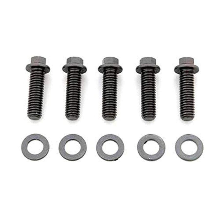 ARP 640-1250 12-Point Bolt Black Oxide 1/4-20" RH Thread 1.250" UHL with 5/16" Socket and Washer, (Set of 5)