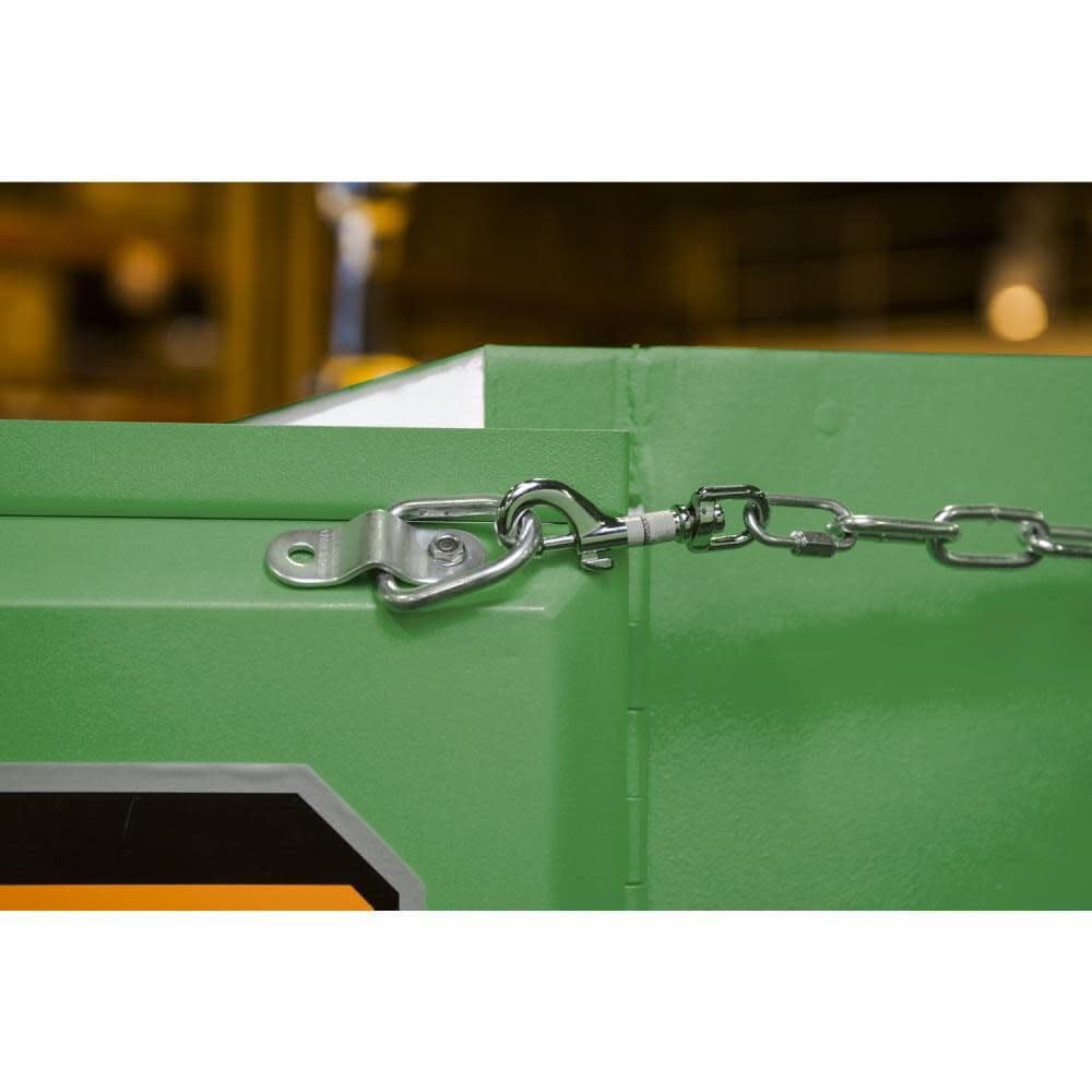 30 Gallon Crescent Jobox Pesticide Self Closing Safety Cabinet - Green