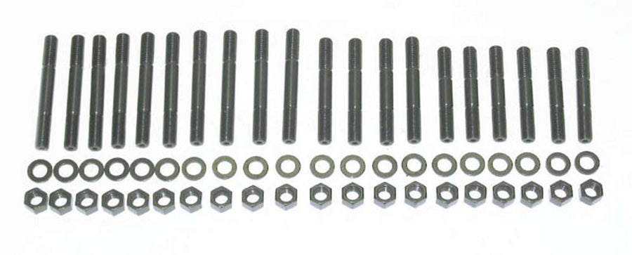 Main Stud Kit DART 66311300 - Hex Head - 4-Bolt Mains - Steel - Black Oxide - Big Block Chevy - Kit