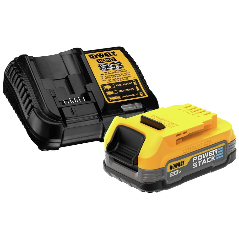 20V MAX* DEWALT Starter Kit with POWERSTACK Compact Battery and Charger (DCBP034C)