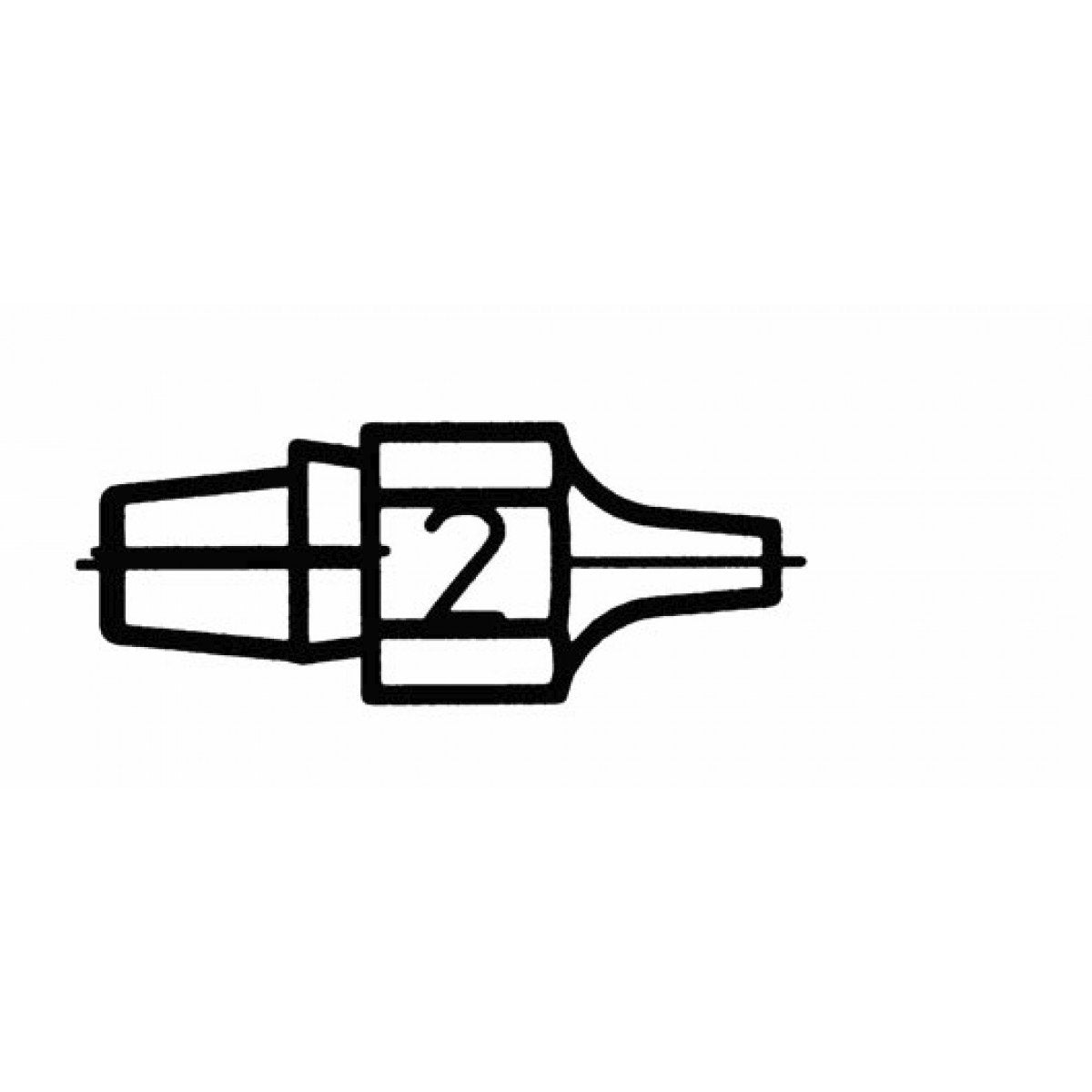 Weller DX 112 0051314299 DESOLDERING TIP, Black