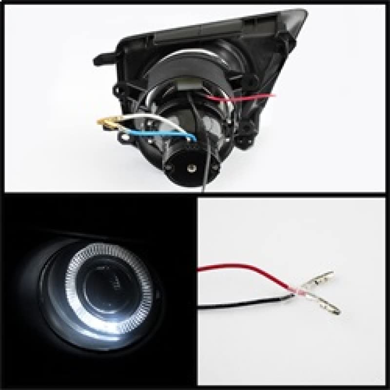 Projector Spyder Auto 5075147 Halo Style Fog Lights Black/Smoke
