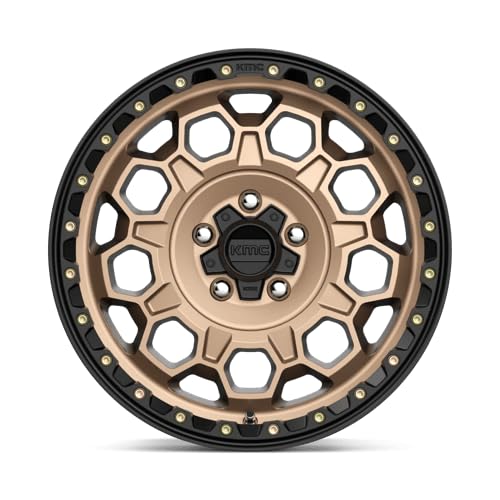 KMC 17X9 TREK 6X5.54.53-12mm MATTE BRONZE WITH BLACK LIP - KM54579068612N