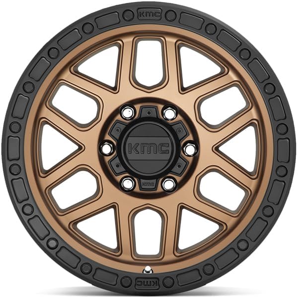 KMC Wheels 17X9 MESA 8X6.55.71 18mm MATTE BRONZE WITH BLACK LIP - KM54479080618