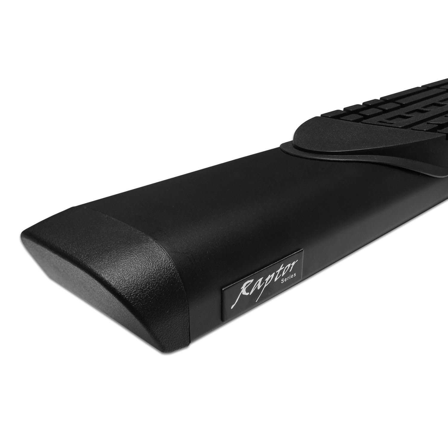 Running Boards Raptor Series Steps 5in Oval Style Black Aluminum Compatible with 2010-2024 4Runner Without Lower Door Cladding/Trim