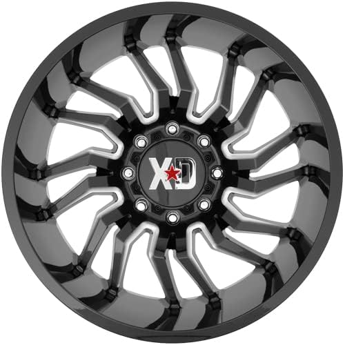 Xd Wheels Tension Xd858 Gloss Black Milled Wheel with Alloy Steel (20 x 10. inches /6 x 87 mm, -18 mm Offset)