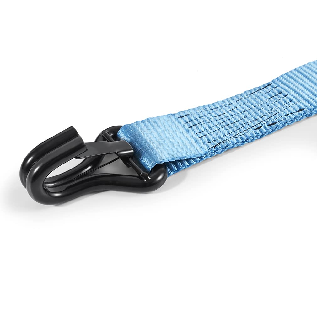 Off-Road Vehicle Borne Ratchet Tie-Down Kit, Blue