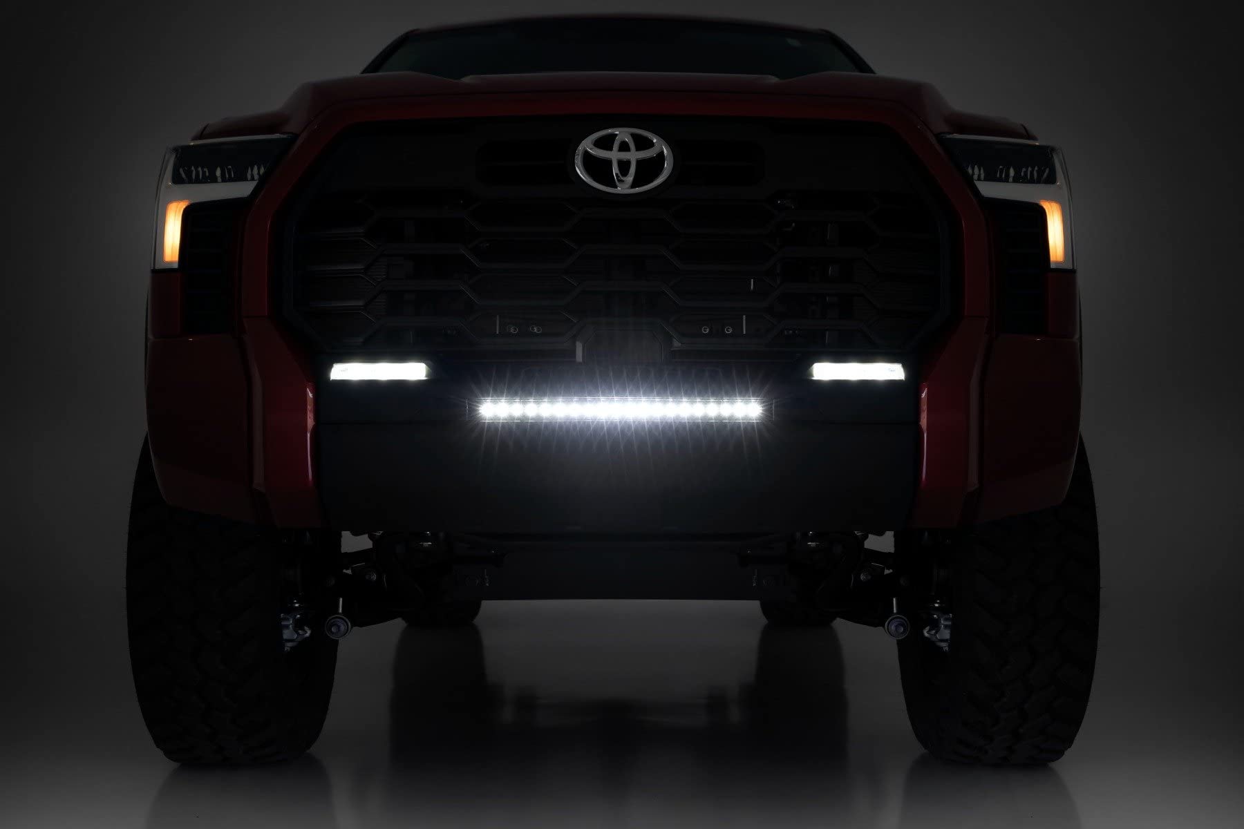 20" Rough Country Slimline LED Light Bar - 100W, 7200 Lumens, CREE LED with Wide Flood Beam for Off-Road, Jeeps, Truck, UTV