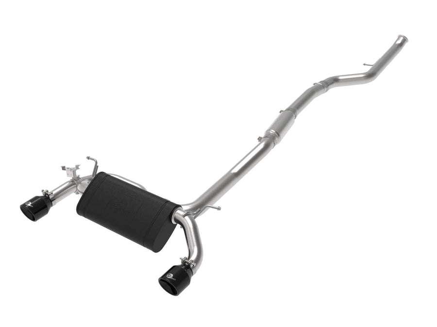 MACH Force-XP aFe Power 3 IN to 2-1/2 IN 304 Stainless Steel Cat-Back Exhaust Black