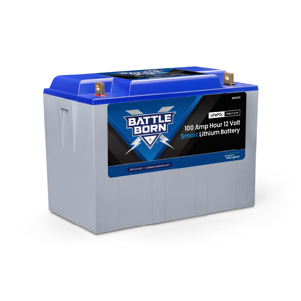 12V Smart Lithium-Ion (LiFePO4) Batteries - RV, Marine, Solar, & Off Grid - Bluetooth Connectivity - Battle Born Batteries