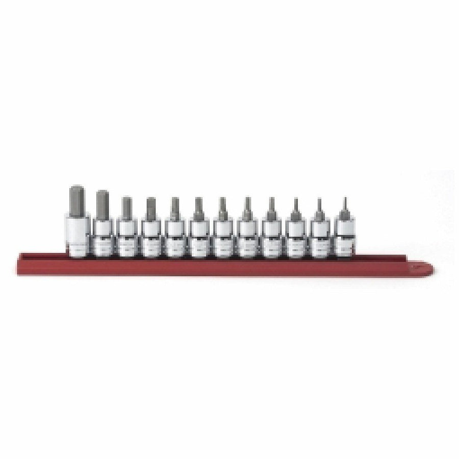 3/8" Drive 12 Piece SAE Hex Bit Socket Set