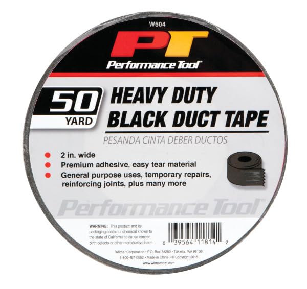 W504 Performance Tool 50 Yard Heavy Duty 17 Mil Black Duct Tape