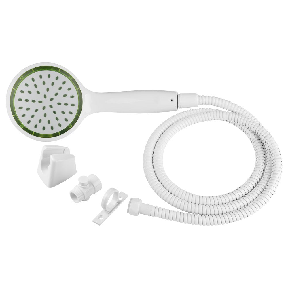 Dura Faucet RV Pressure Assist Hand Held Shower Kit with Air-Turbo Technology DF-SA470K-WT (White)