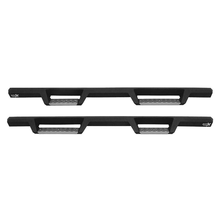Westin HDX 56-137152 Stainless Drop Nerf Bars fits 2007-2018 Silverado Sierra 1500 2007-2019 Silverado Sierra 2500 3500 Extended Cab (Exc Classic) Textured Black Pair