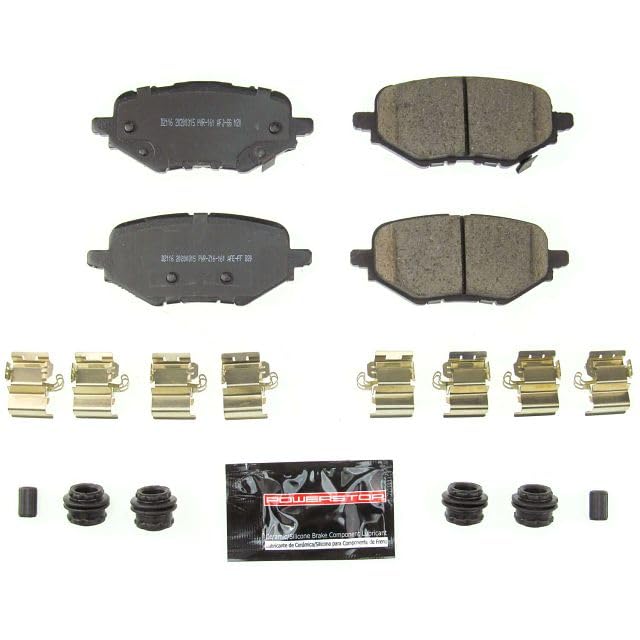 Power Stop Z23-2116 Z23 Evolution Sport Rear Carbon Fiber Infused Ceramic Brake Pads with Hardware For Honda Clarity 2017-2021 [Model Specific]
