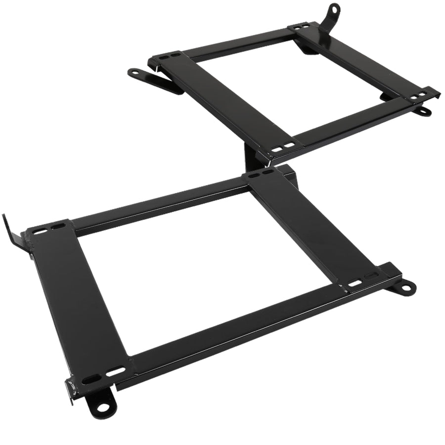 Steel Mounting Brackets Spec-D Tuning Racing Seat Rail Track Pair Compatible with 1999-2005 BMW E46 3 Series 2Dr
