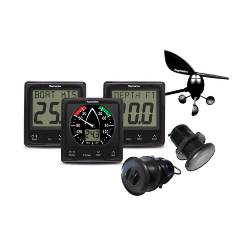 i50/i60 Wind, Speed, Depth System Pack w/Transducers Raymarine