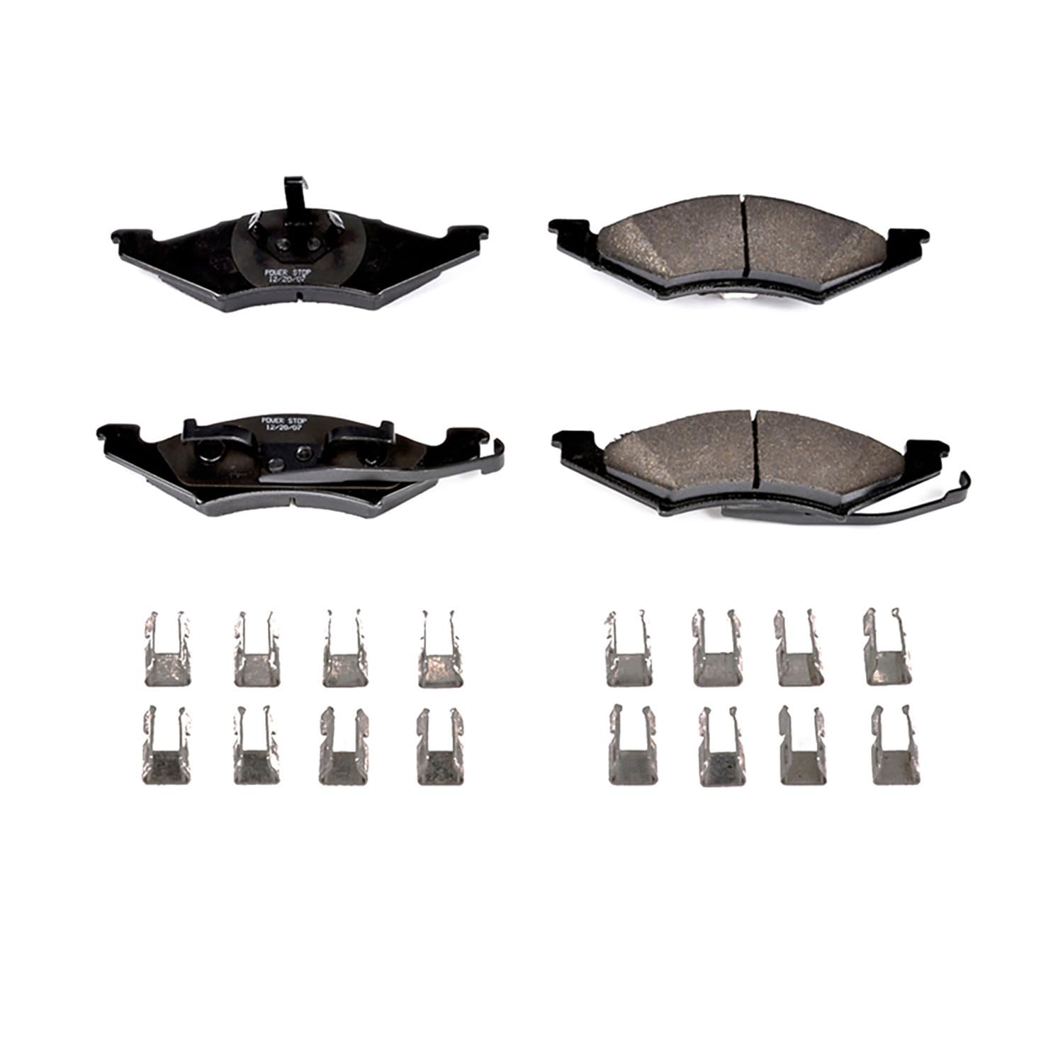 Z17 Power Stop 17-257, Front Ceramic Brake Pads with Hardware