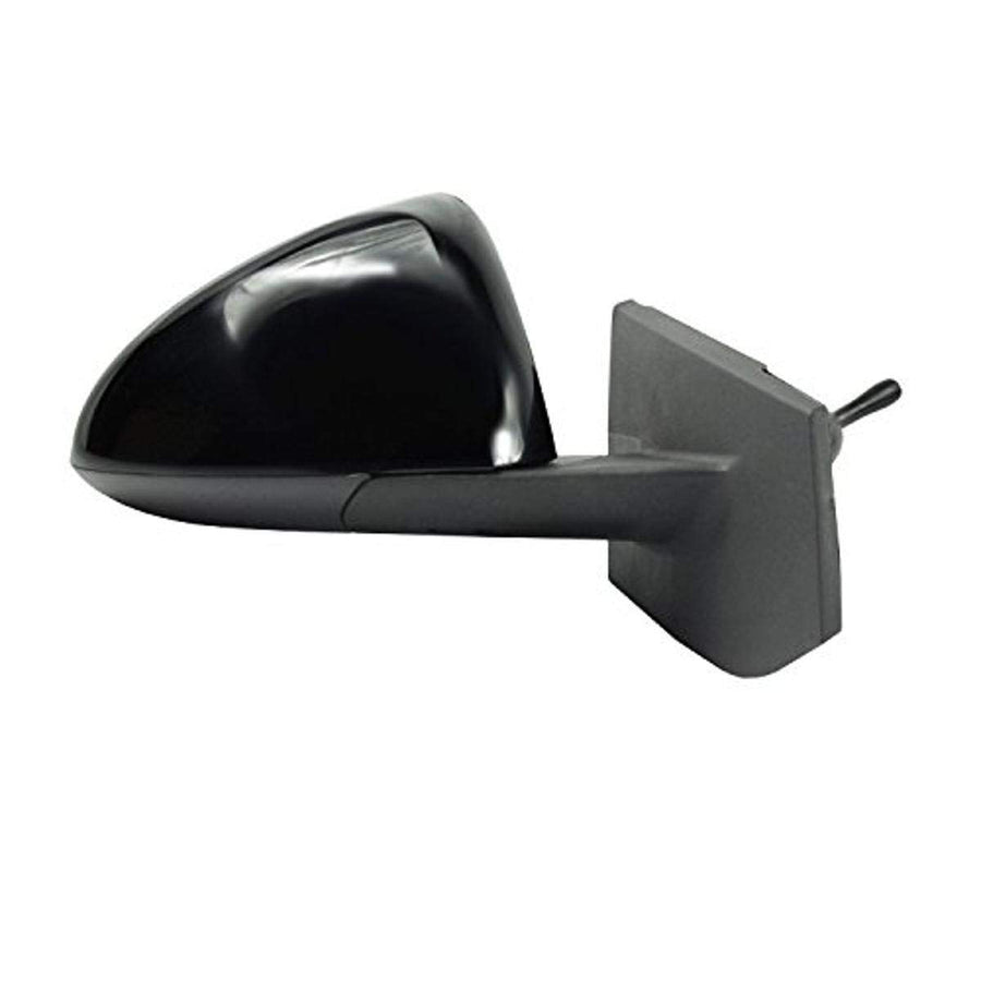 Fit System Mirror Passenger Side for Chevrolet Spark LS, LT Model, Textured Black w/PTM Cover, Foldaway, Manual Remote