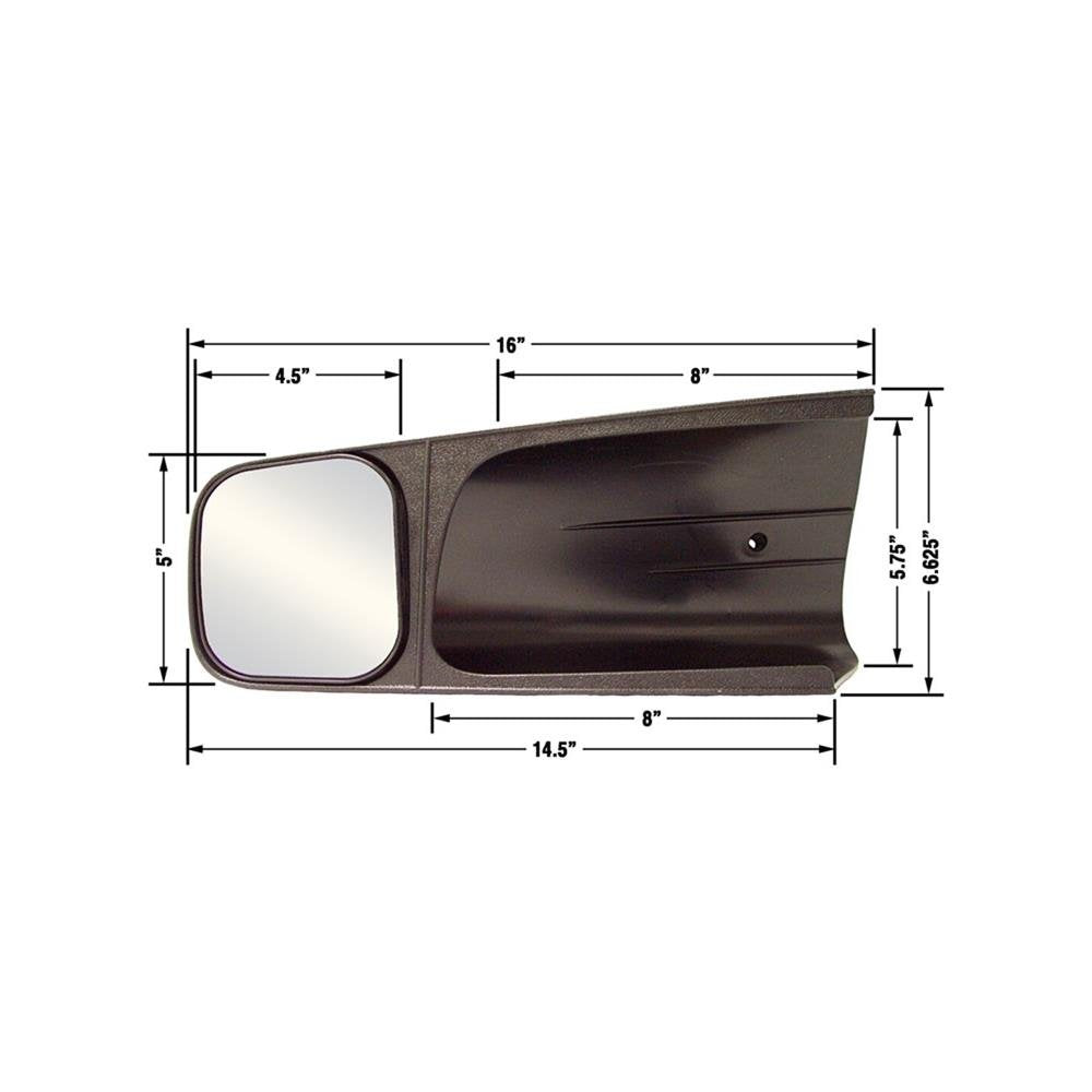 CIPA Custom Towing Mirror - Pair, Chevy/GMC/Cadillac, black
