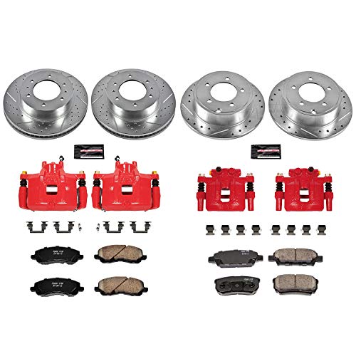 Power Stop Z23 Evolution Sport Front & Rear Caliper Brake Kit- Brake Rotor, Brake Caliper and Carbon-Fiber Ceramic Brake Pads