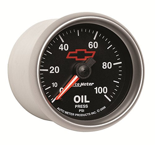Auto Meter 2-1/16" 0-100 PSI Mechanical Oil Pressure Gauge GM Performance Parts Red