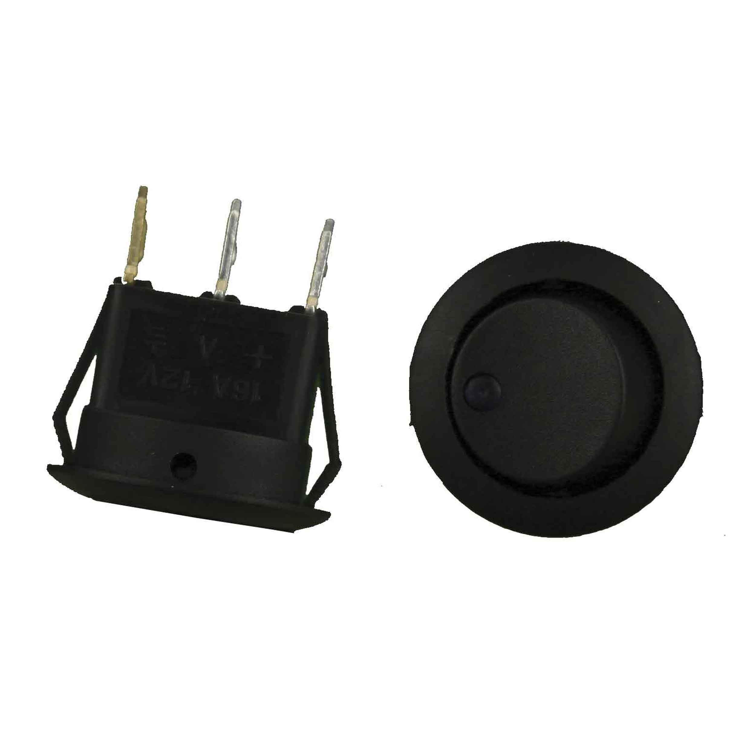 Install Bay Purple Led Round Rocker Switch No Leads 5 Bag- IBRRSP