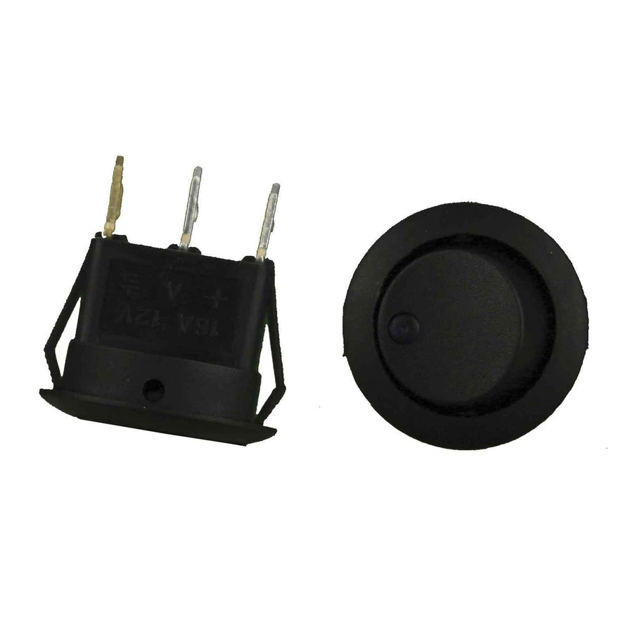Install Bay Purple Led Round Rocker Switch No Leads 5 Bag- IBRRSP