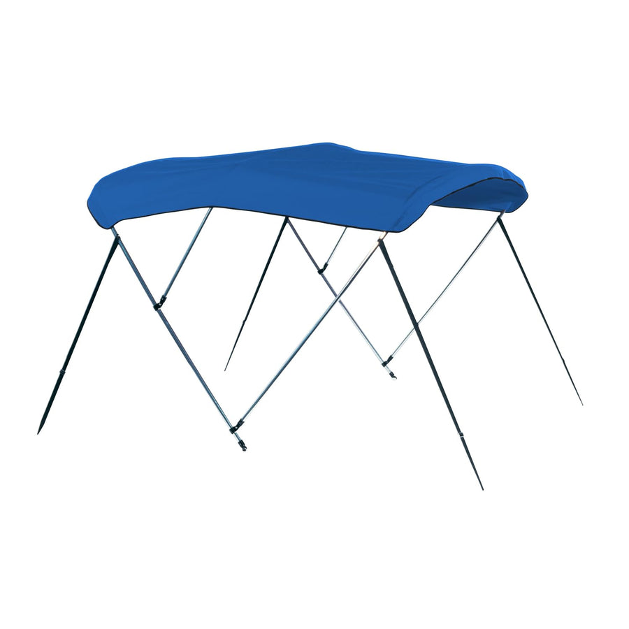 6'L CARVER A5481UB-04 3-Bow Round Tube Bimini Top Kit - 54" H, Fits 79"-84" W, Pacific Blue
