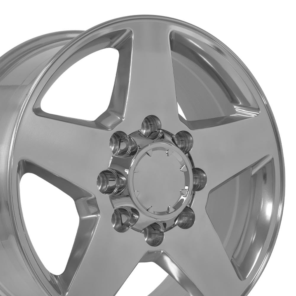 20 Inch OE Wheels CV91B Rim Fits Silverado 2500/3500 Style 8x180 20x8.5 Polished - Hollander 5503 (1)