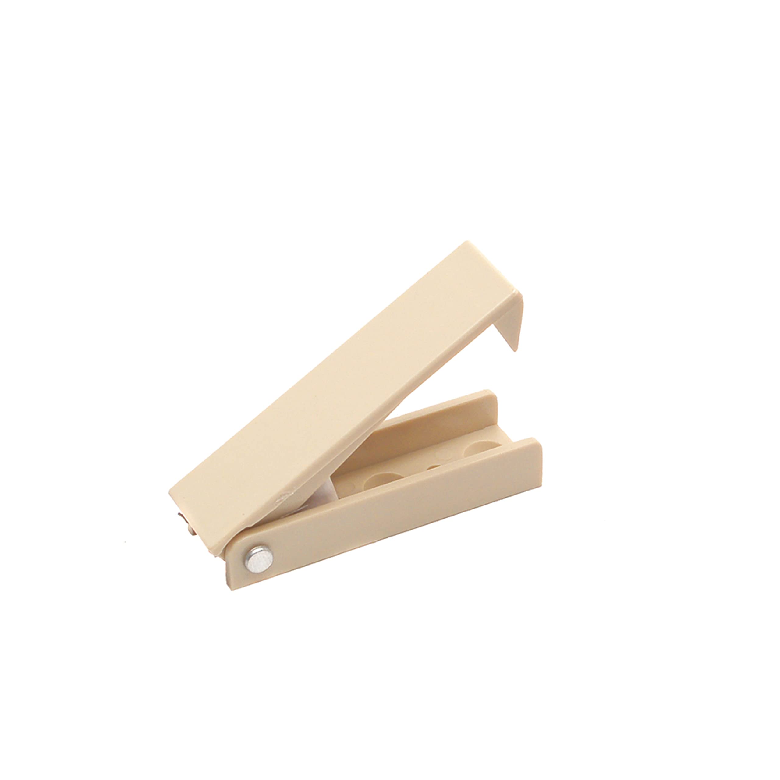 E206 RV Designer Squared Baggage Door Catch - Colonial White, Set of 2