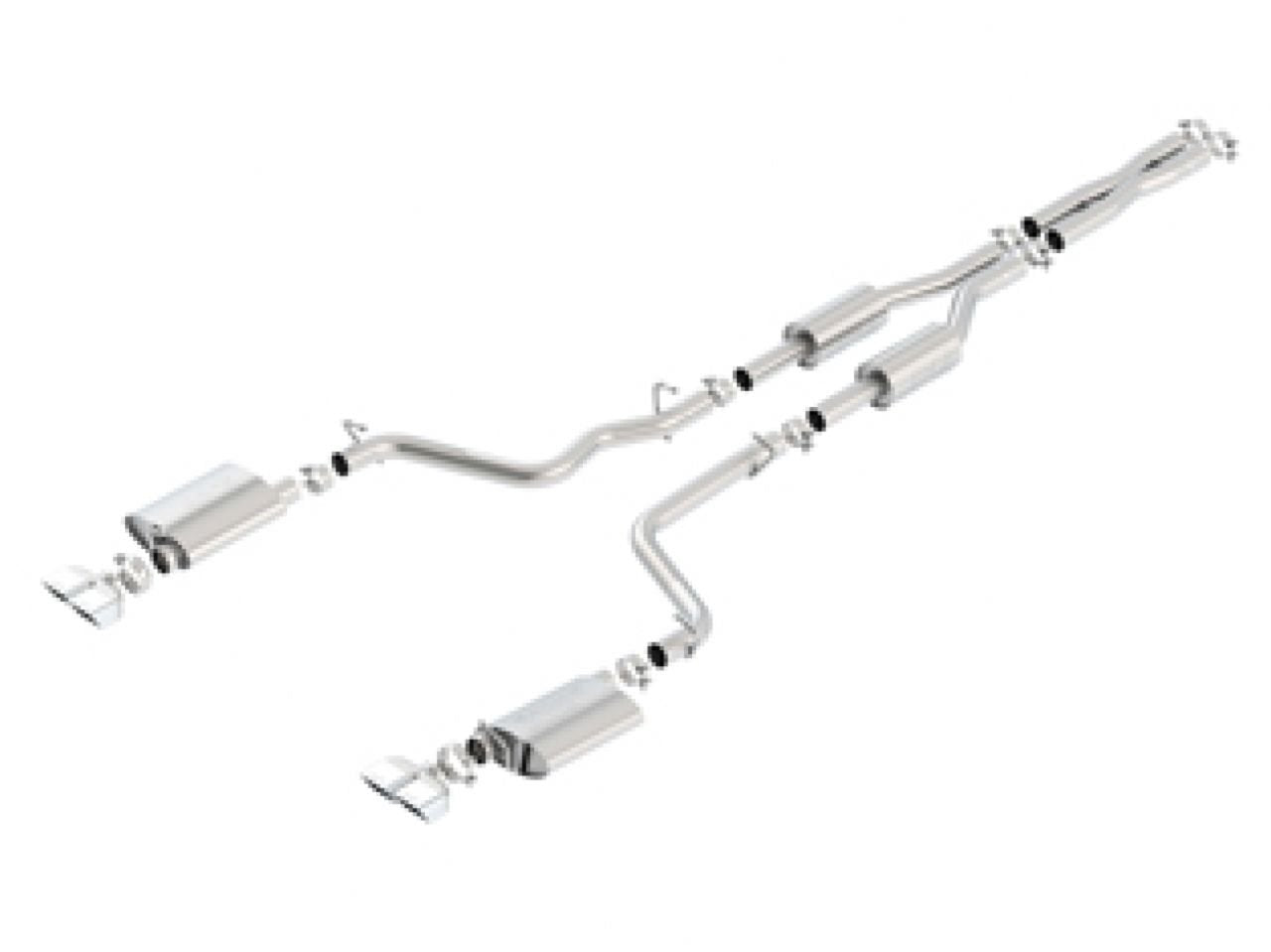 Cat-Back BORLA Performance Exhaust System for 2009-2014 Dodge Challenger R/T 5.7L V8 Automatic/Manual Transmission Rear Wheel Drive