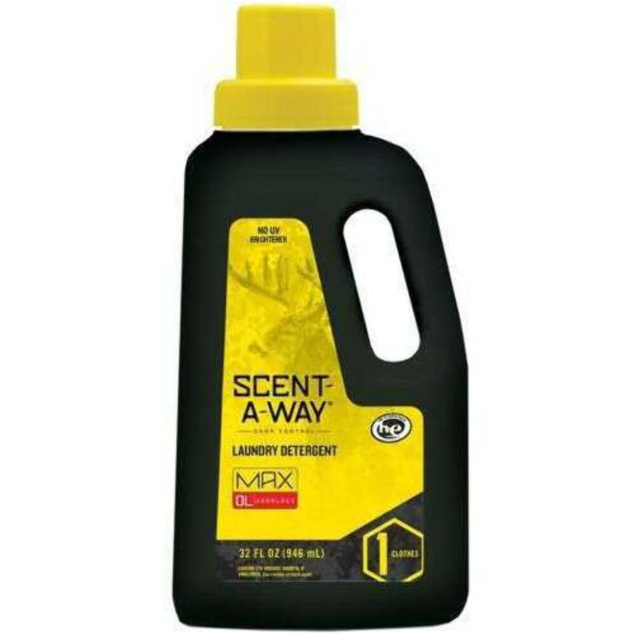 Scent-A-Way MAX Hunters Specialties Odorless Laundry Detergent | Unscented Formula for Hunting Gear - 32 OZ Bottle