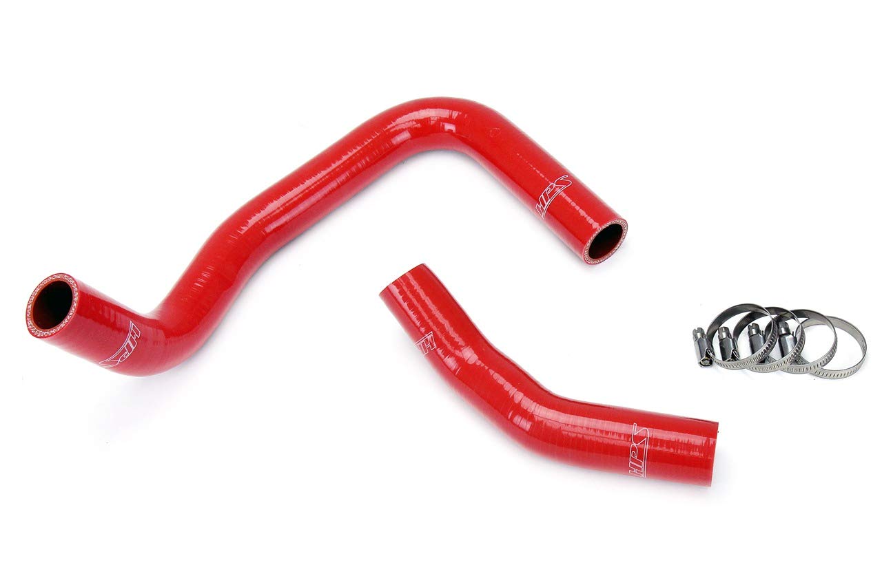 Red Silicone HPS 57-1202-RED Radiator Coolant Hose Kit