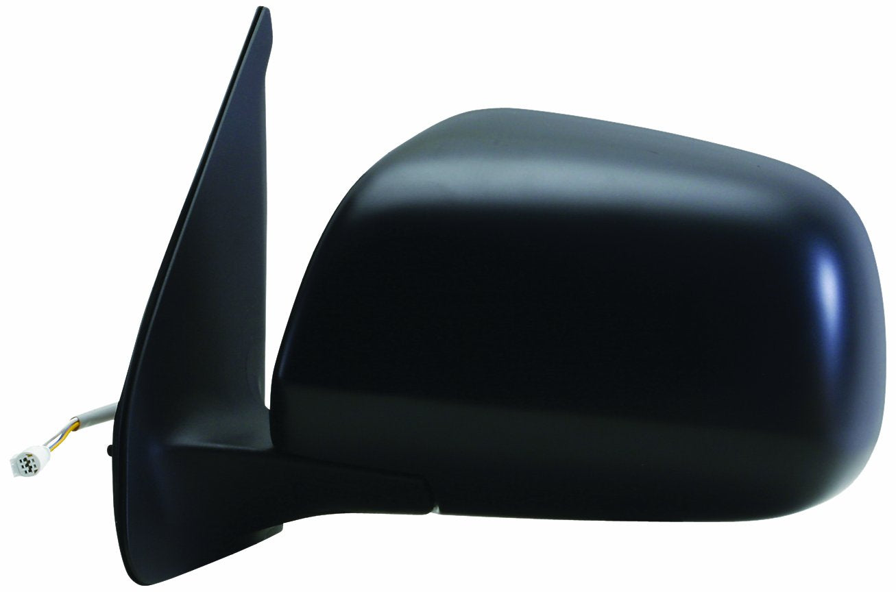 Mirror Driver Side for Toyota Tacoma Crew Cab, Textured Black, Foldaway, Power
