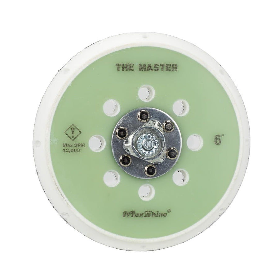 Dual Action Backing Plate Maxshine 6” Universal Hook & Loop | Fits Polishers with 5/16” Thread | Supports Up to 10,000 OPM | Compatible with All Dual Action Polishers for Buffing & Polishing Pads