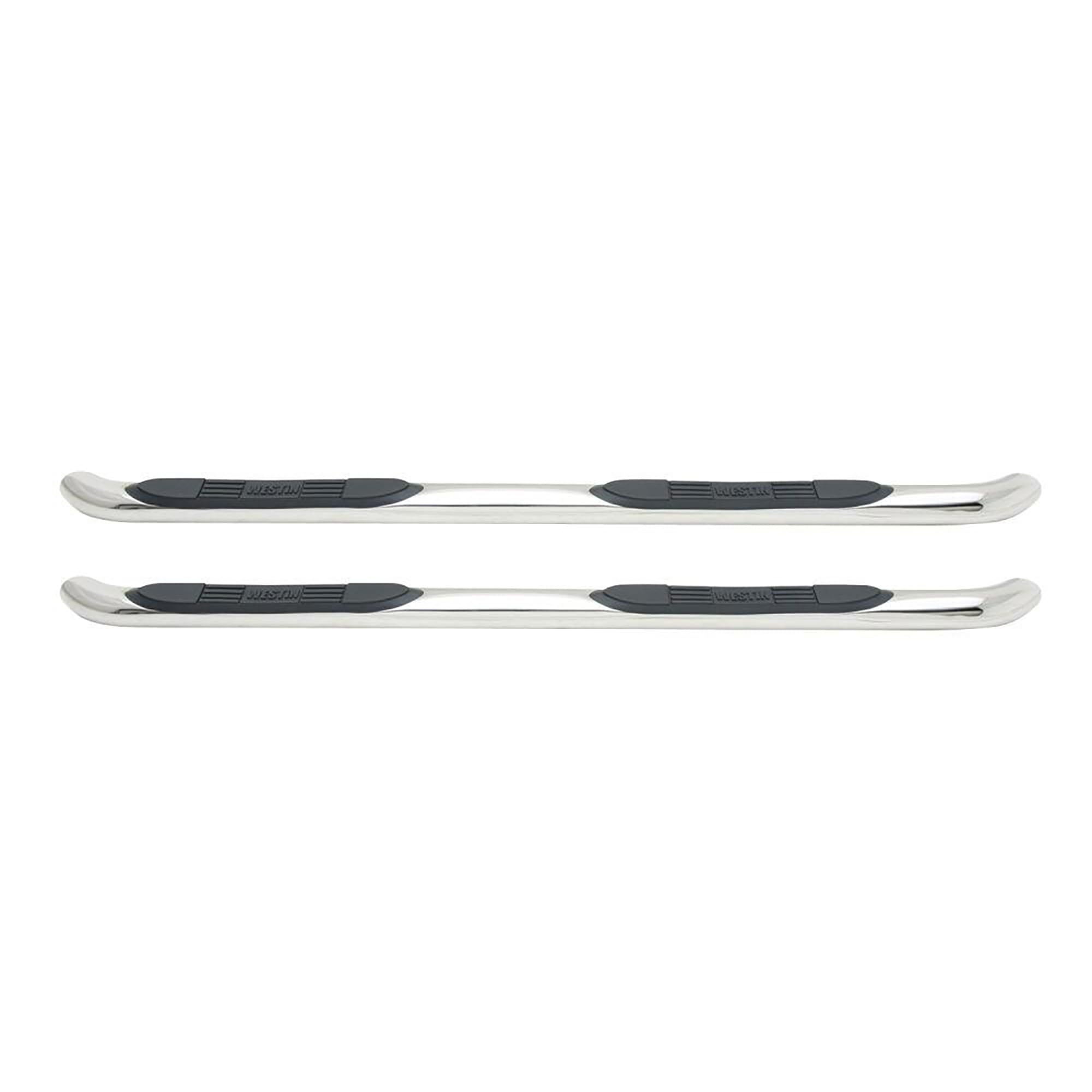 Westin E-Series 23-3150 3 Round Nerf Bars fits 2004-2012 Colorado Canyon 2006-2008 I-Series Crew Cab Polished Pair