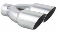 3.5" Round Vibrant Performance Stainless Steel Dual Tip
