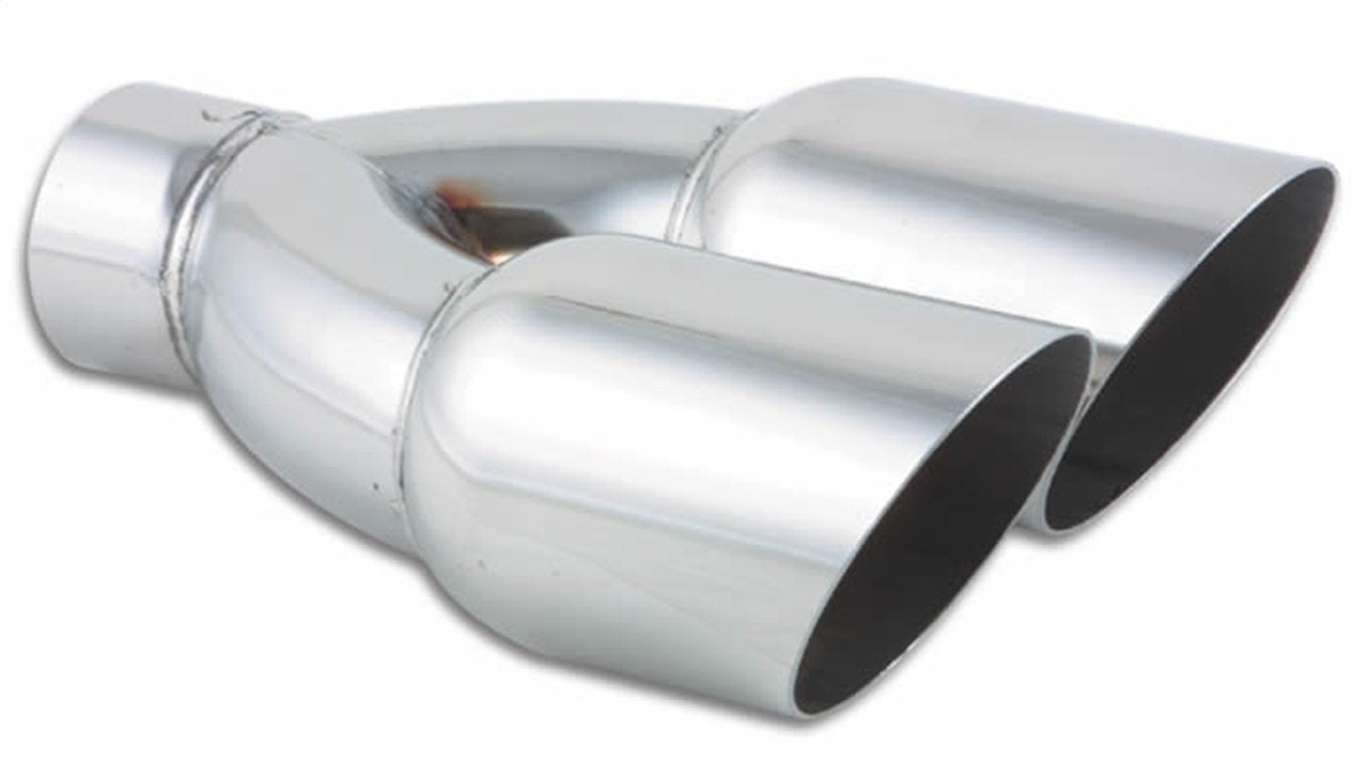 3.5" Round Vibrant Performance Stainless Steel Dual Tip