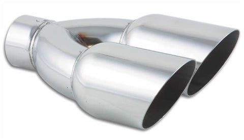 3.5" Round Vibrant Performance Stainless Steel Dual Tip
