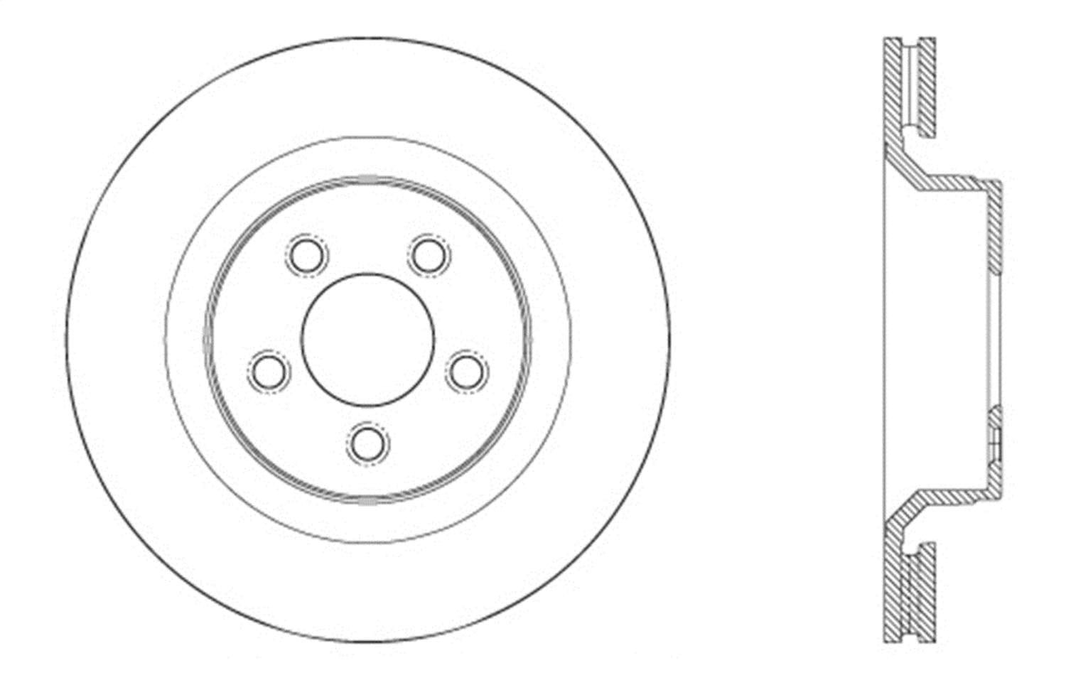 Sport Drilled/Slotted Brake Rotor StopTech 127.63078L (Front Left), 1 Pack