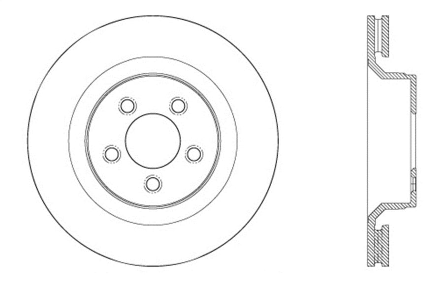 Sport Drilled/Slotted Brake Rotor StopTech 127.63078L (Front Left), 1 Pack