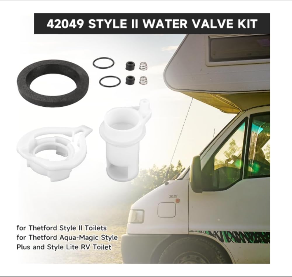 Water Valve Thetford Style II Kit, Aqua