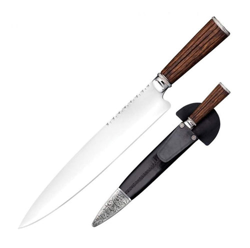 Cold Steel Argentinian Facon Gaucho Fixed Blade Knife with Sheath, One Size