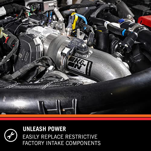 Cold Air Intake System K&N: High-Flow Air Filter, Increase Performance & Towing: Compatible with 2021-2025 Ford: Bronco, Ranger, 77-1006KC