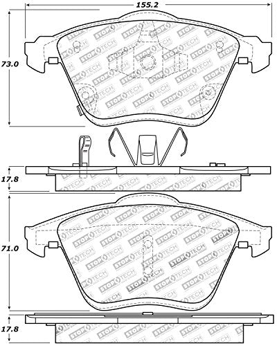 Sport Brake Pads StopTech 309.11860 with Shims and Hardware