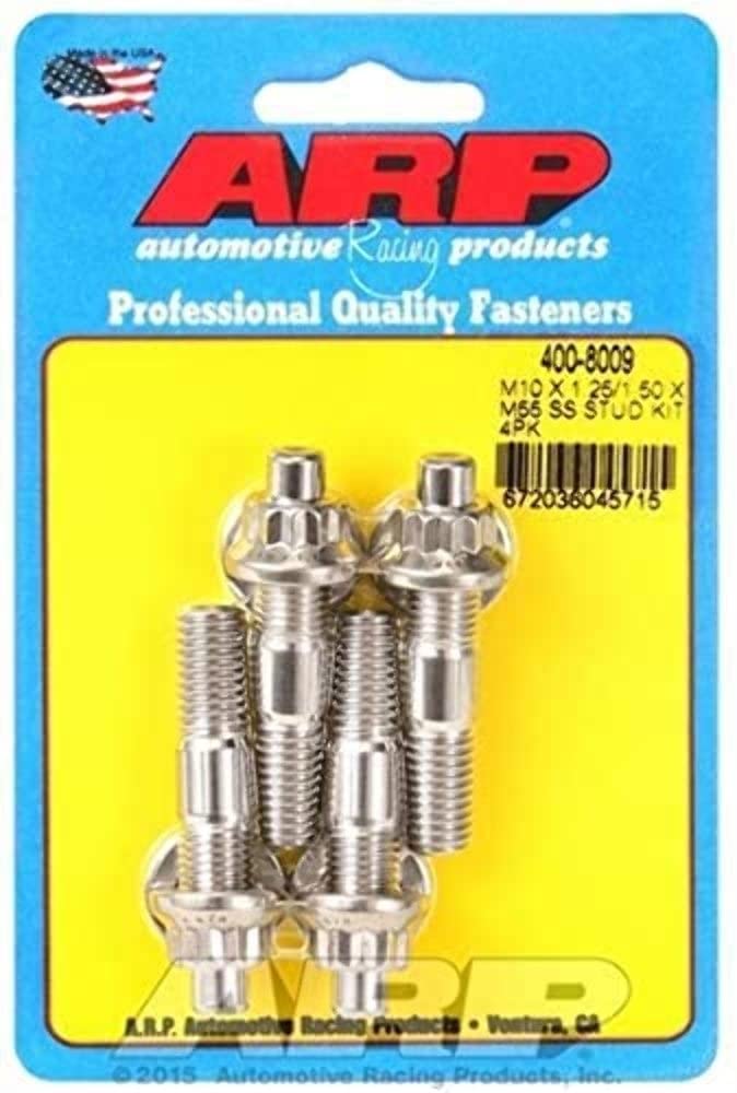 ARP Broached stud Kit 400-8009 (M10 X 1.25/1.50 X 55mm broached stud 4pcs)